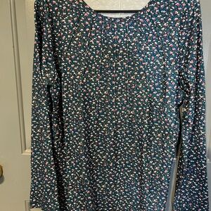 UEU Floral Long Sleeve Top